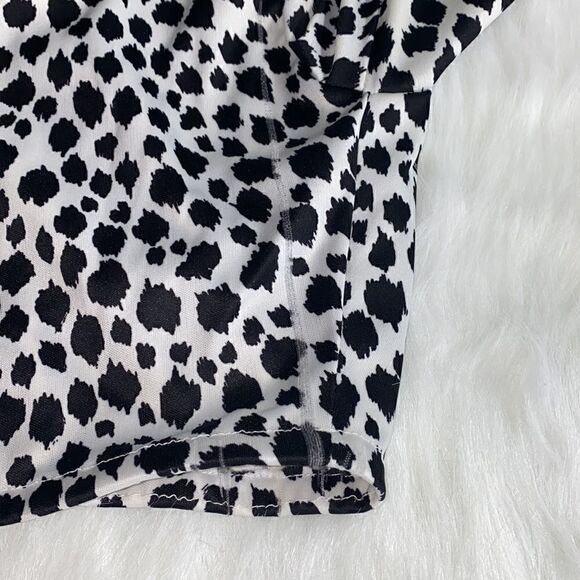 Dance Costume Latin Style Black/Red/White Animal Print Size Small - Picture 5 of 13